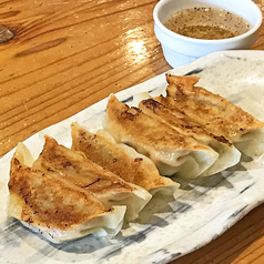 酢胡椒で食べる鉄板焼き餃子