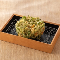 京みず菜と桜海老のかき揚げ