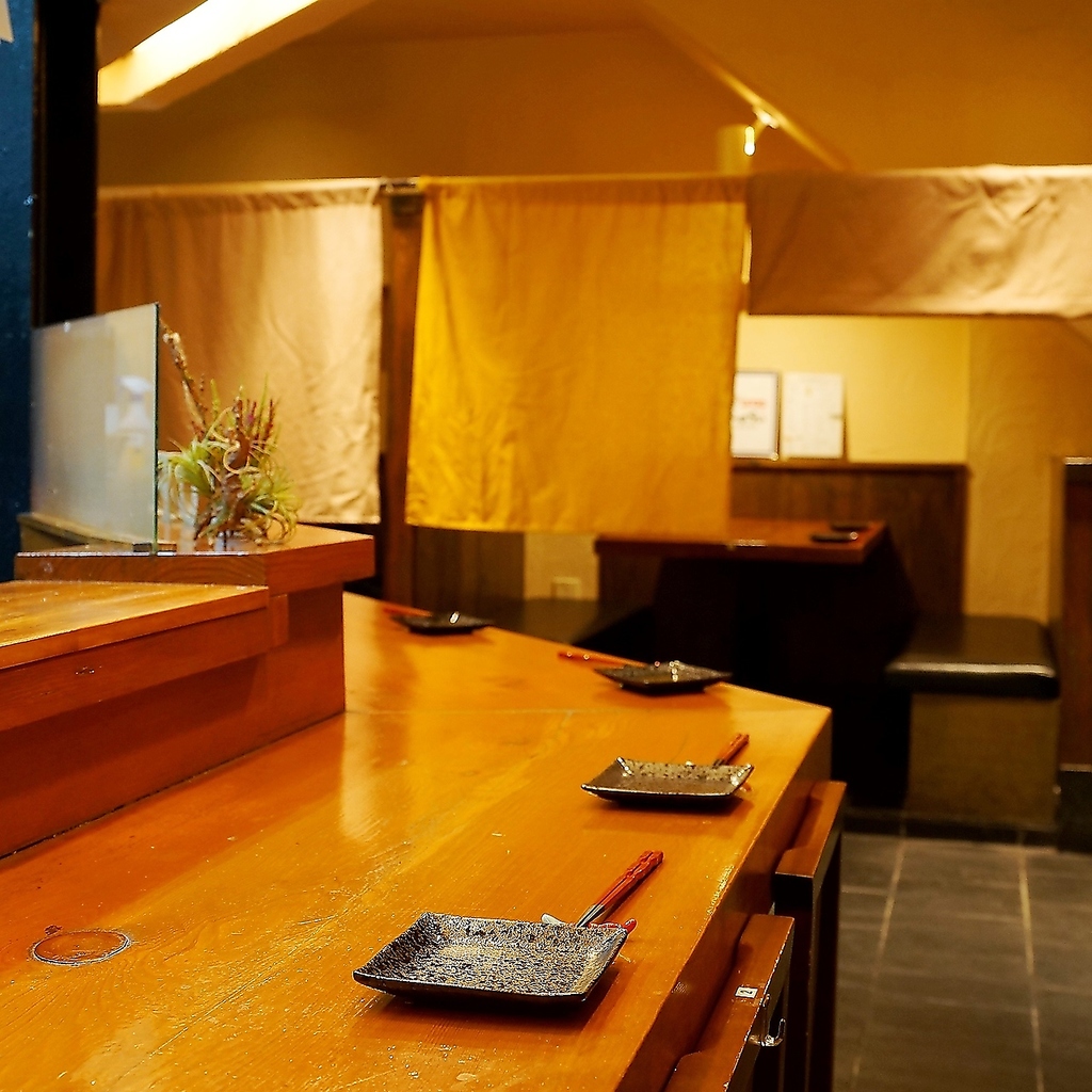 カウンター席完備◎お一人様大歓迎です！お仕事帰りにサク飲みはいかがですか？