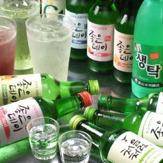 お料理にピッタリの韓国のお酒も豊富にご用意♪