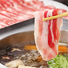 【松】黒豚しゃぶしゃぶ(野菜盛り、〆に熟成生ラーメン付)