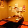 4名様から半個室ご利用いただけます。会社宴会の際にはぜひ「鉄板居酒屋 とんぼ食堂」へ