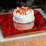 赤・薔薇のケーキ付　“記念日コース”