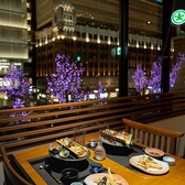 御堂筋に面し、季節ごとに色づく銀杏並木や、夜には幻想的なイルミネーションをお楽しみいただけます。