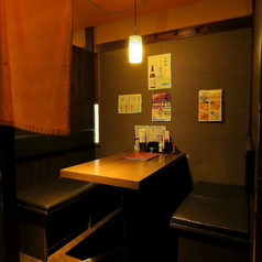 テーブルの個室空間