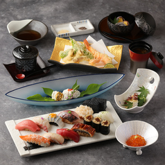 鮨と天ぷら からすのコース写真