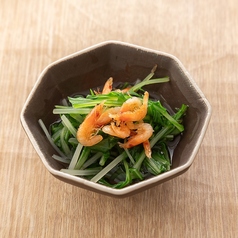 桜海老と京みず菜のお浸し