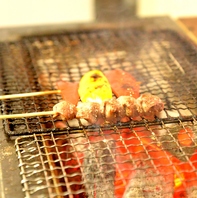 おすすめ炭火焼の串もの！
