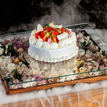 白・薔薇のケーキ付　“記念日コース”