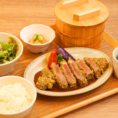 牛ロースかつセット