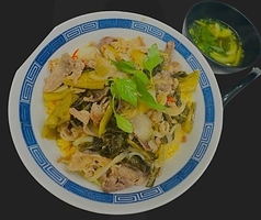 牛肉と高菜のチャーハン