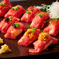 料理メニュー写真 極上の肉寿司5種盛り（10貫）