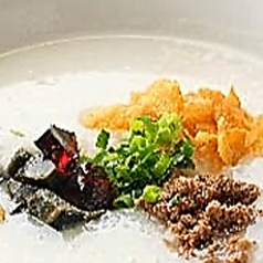 ピータンと豚肉のお粥