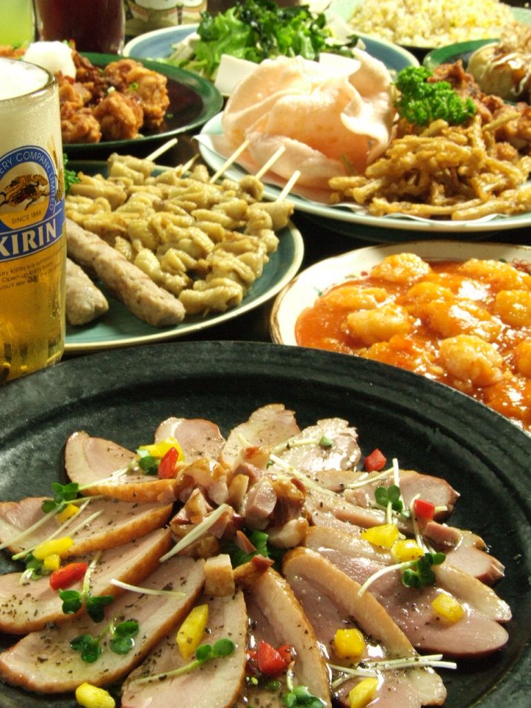 飲み放題付き9品3580円→2980円コース◆写真は一例