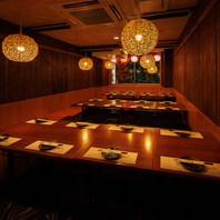 ワンフロア丸ごと貸切もOK★2階の掘りごたつスペース