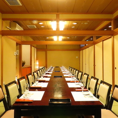 地下のお部屋。大人数の会社宴会にオススメです。