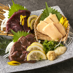 馬刺し三種盛り合わせ