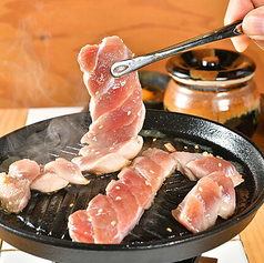 壺漬けまぐろの鉄板焼き