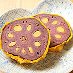 自家製 赤い辛子蓮根