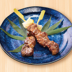 中落ちカルビの串焼き