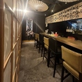カウンター全６席ございます。デートにも最適◎【#お一人様#常連様#お仕事帰り#女子会#宴会#デート#合コン#友人同士#同期同僚#家族#二次会#飲み会の後の〆飯で♪】
