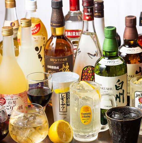 2時間～無制限まで、シーンに合わせた飲み放題プランをご用意！