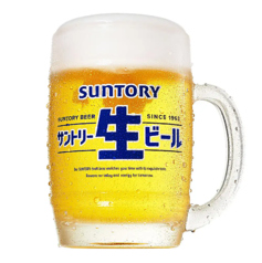 [サントリー生]小グラス/中グラス