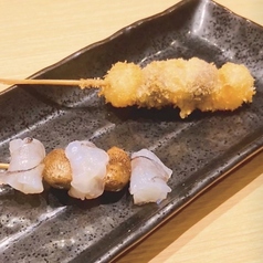 海老とむかご(山芋の芽)