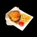 料理メニュー写真&nbsp;エビカツバーガーセット