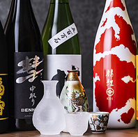ふぐ料理の旨味を引き立てる、厳選された銘酒を