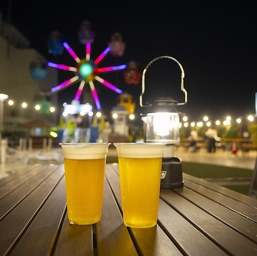 東急プラザ蒲田BeerFesta2025 芝生のビアガーデンBBQの雰囲気1