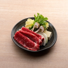 松茸と国産牛のすき焼き
