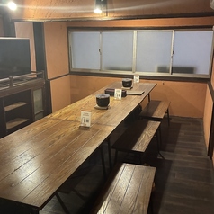 10名様でも広々テーブル。個室あります