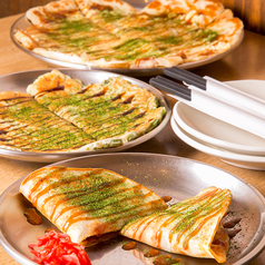 【お酒がすすむひと皿はこちら！】ねぎ焼き、いか焼、とんぺい焼　各種　450〜650円の写真