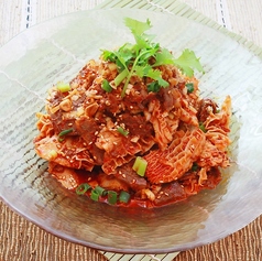 ハチノスと牛肉の麻辣和え