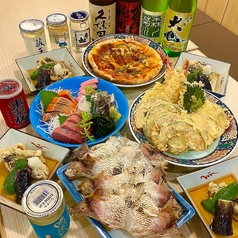 飲み放題付きお手軽コースのバランス良い料理構成