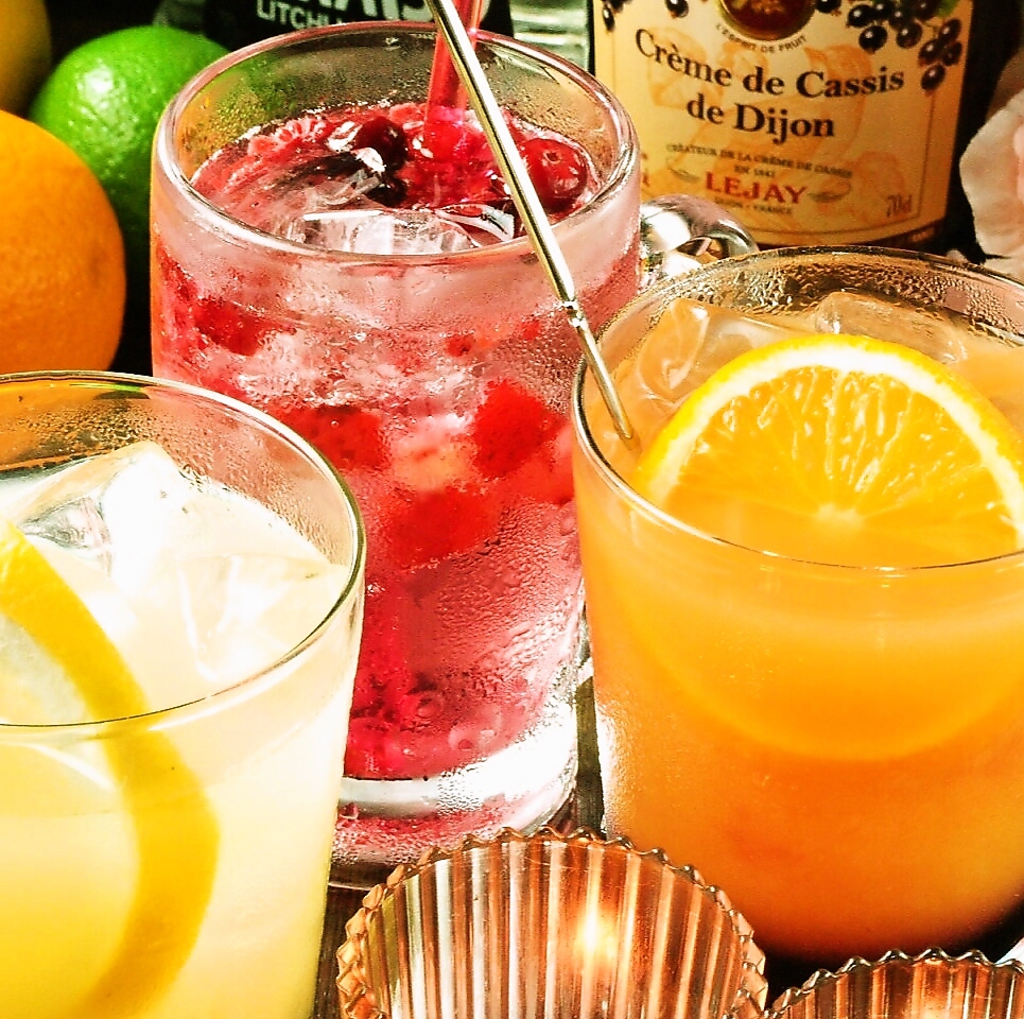 女子必見カクテルもご用意～♪サングリアなどお酒の苦手な方でも飲めるお酒もご用意!!