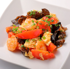 海老とトマトの旨塩炒め