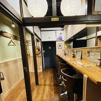 1階は店主がDIYで作った居酒屋です。