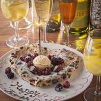 豪華★ハートのフルーツピザはサプライズにぴったり！