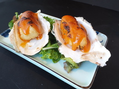 カキの自家製ウニソース焼き（2個）