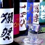 絶品海鮮料理と共に♪獺祭、ちえ美人など人気の日本酒から珍しい銘柄まで日本酒も豊富！