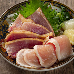 しっかりと加工された鶏のたたき