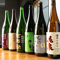 日本酒各種銘柄ご用意しております。