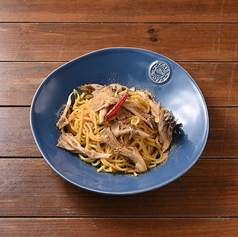 【Pasta】舞茸とカラスミのペペロンチーノ