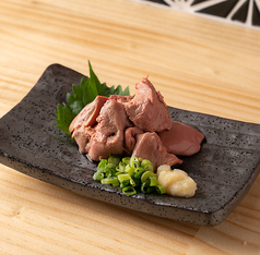 鶏レバ刺し