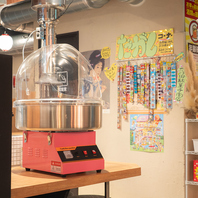 お子様は綿あめ・駄菓子無料！