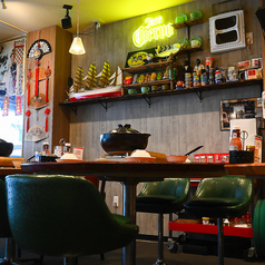 珍しい丸テーブルにてご用意しております！