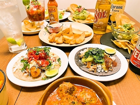 ～TACOstore 森～本場さながらのタコスをはじめ、本格メキシコ料理とお酒が楽しめる♪
