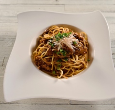 本日のパスタ 鯖のラグーパスタ